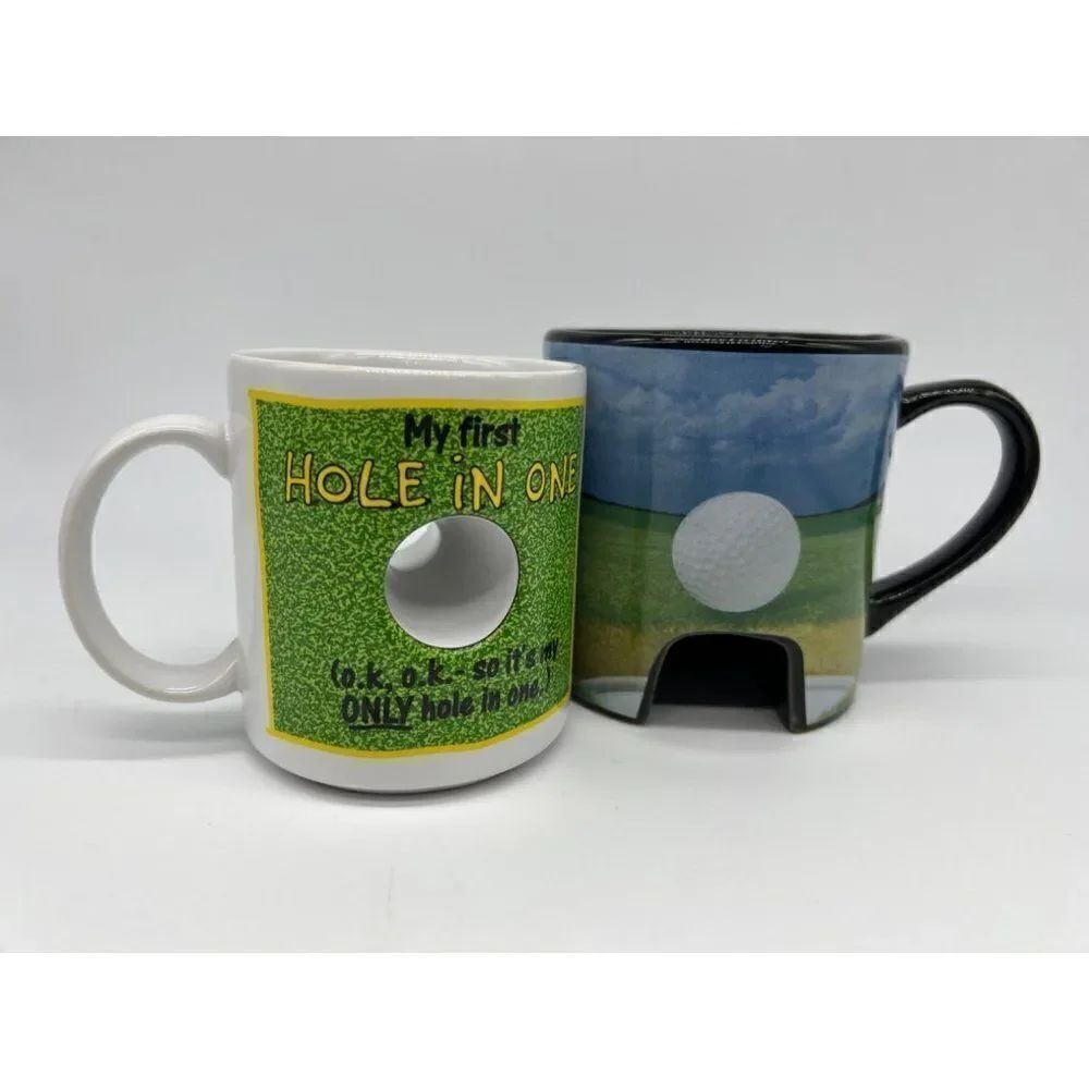 Golf Bundle Of 2 Coffee Cups/Mugs